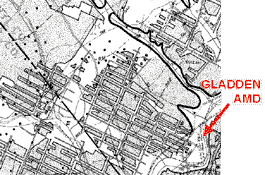 Mine map for Gladden