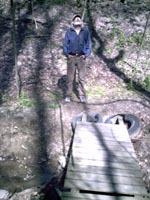 footbridge across stream